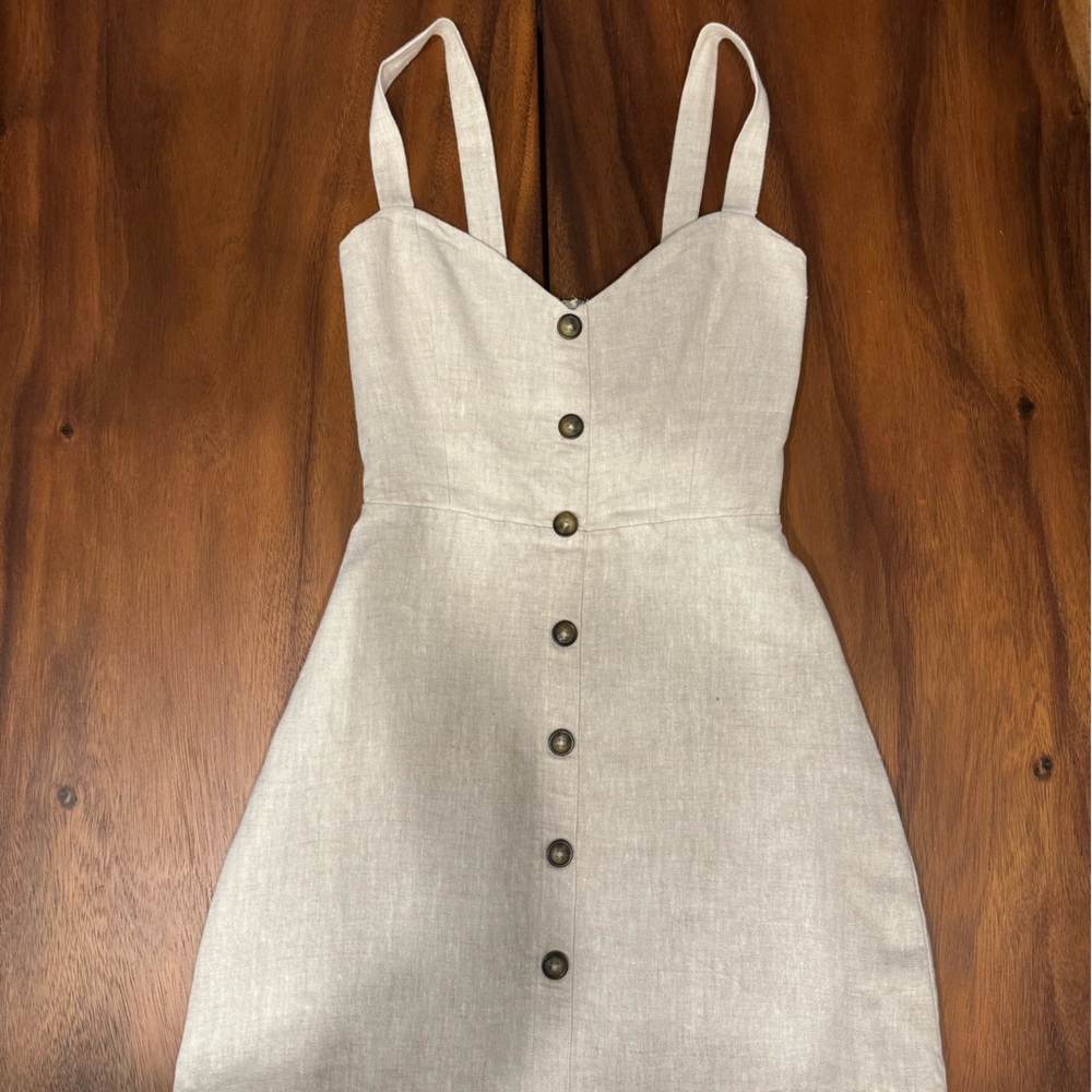 Reformation linen dress sz 0. Like new